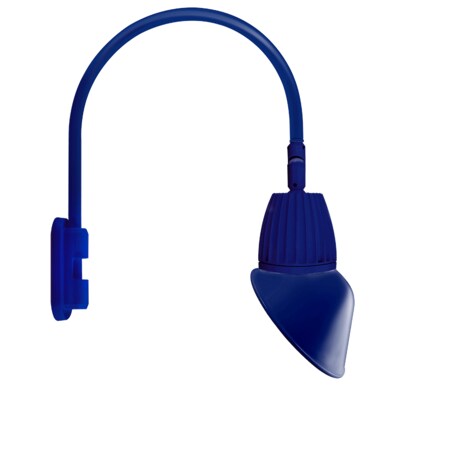 Rab GOOSENECK STYLE5 13W RECT REFL NEUTRAL LED 11" AC SHADE BLUE GN5LED13NRAC11BL